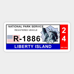 Liberty Island Vehicle Parking Pass - Statue of Liberty Sticker